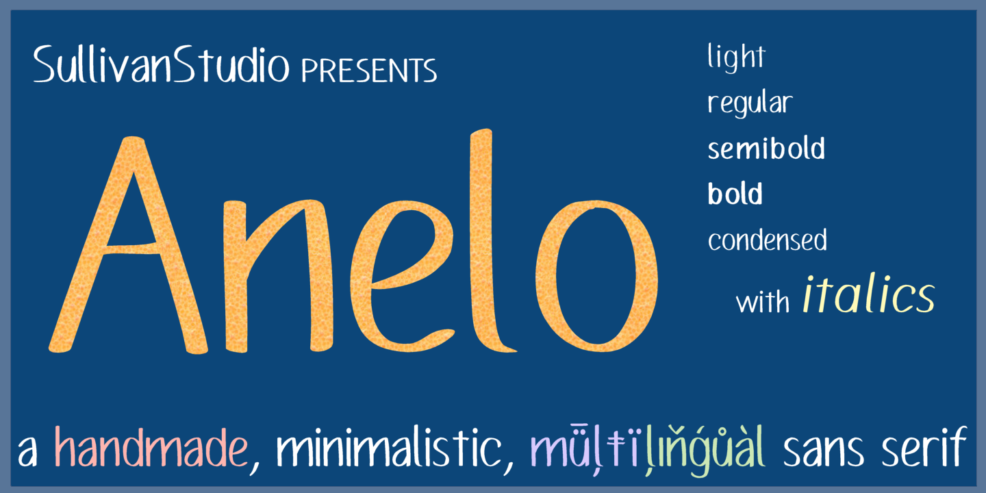 Anelo Font preview
